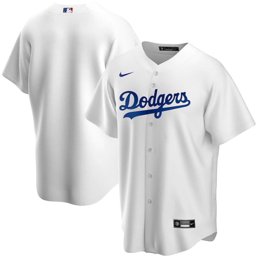 Mens Los Angeles Dodgers Nike White Home Replica Team MLB Jerseys